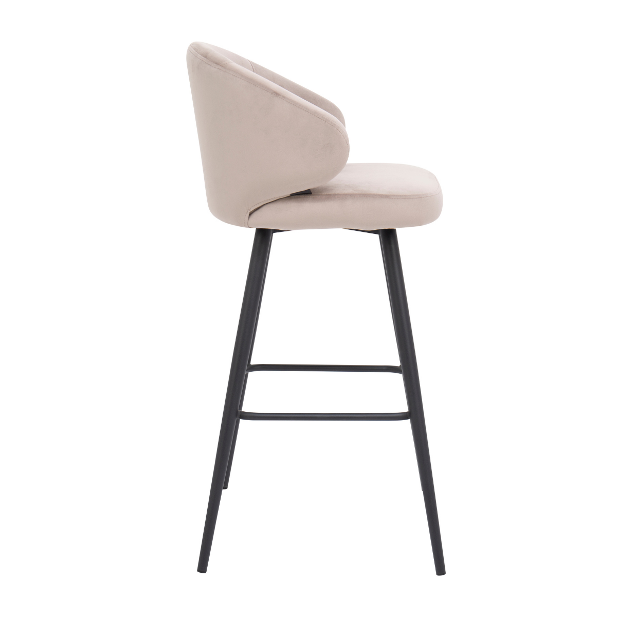 DL FLORENTINA Beige elegant Upholstered indoor bar stool
